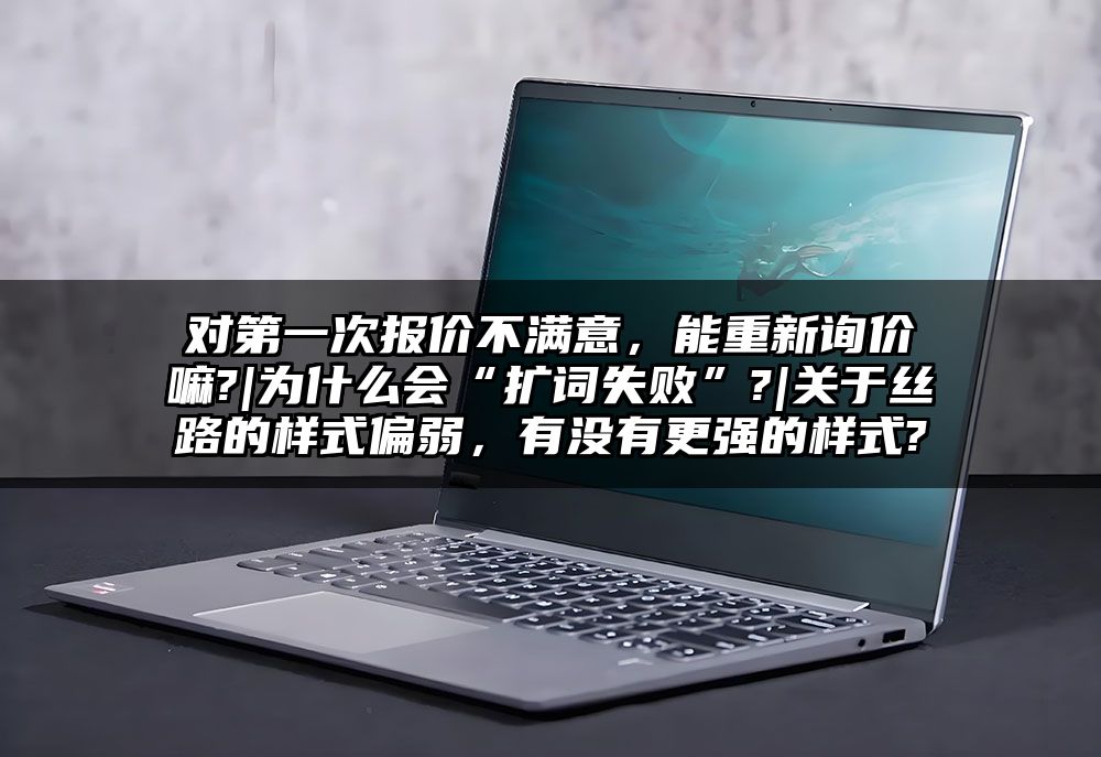 对第一次报价不满意，能重新询价嘛?|为什么会“扩词失败”?|关于丝路的样式偏弱，有没有更强的样式?